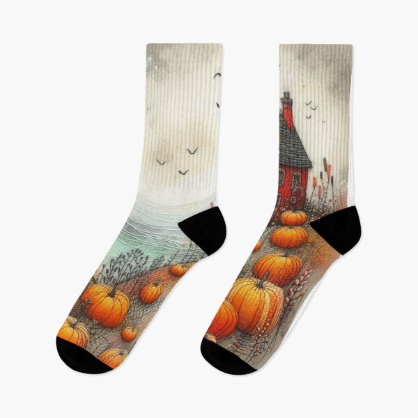 Item preview, Pumpkin Fields by Felt Art designed and sold by Beyondnote-Art.
