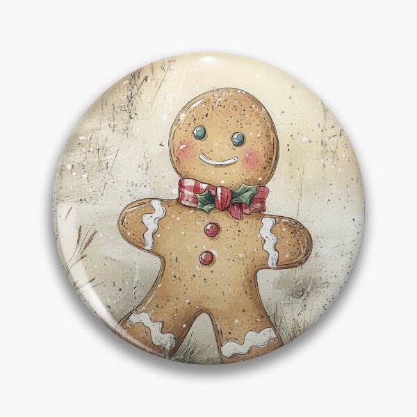 Item preview, Gingerbread Figures in Rustic Holiday Scenery designed and sold by Piotrek0001.