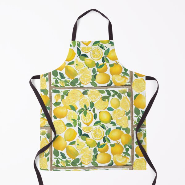 Item preview, Italian Lemons Leaves Print Sweet Yellow Green designed and sold by stxaris.