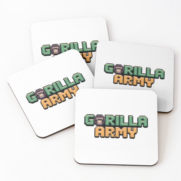 Item preview, Gorilla Army: Mighty Warriors designed and sold by 8bitdecalworld.