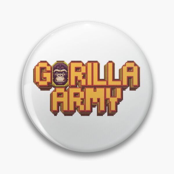 Item preview, Gorilla Army: Mighty Warriors designed and sold by 8bitdecalworld.