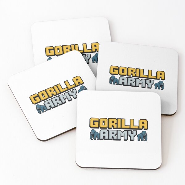 Item preview, Gorilla Army: Mighty Warriors designed and sold by 8bitdecalworld.