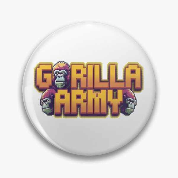 Item preview, Gorilla Army: Mighty Warriors designed and sold by 8bitdecalworld.