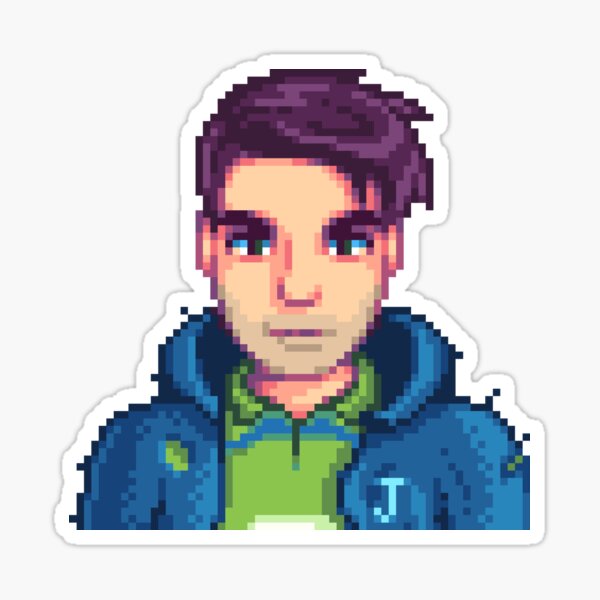 Aperçu de l'œuvre  pixel art, stardew vallée, shane créée et vendue par ArtPixelDesign.