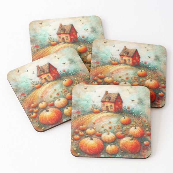 Item preview, Pumpkin Fields by Felt Art designed and sold by Beyondnote-Art.