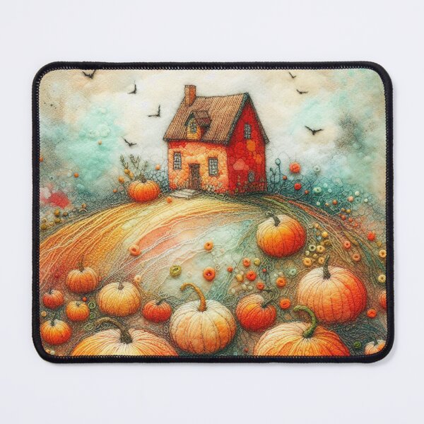 Item preview, Pumpkin Fields by Felt Art designed and sold by Beyondnote-Art.