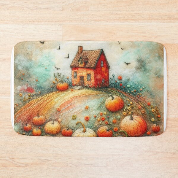 Item preview, Pumpkin Fields by Felt Art designed and sold by Beyondnote-Art.