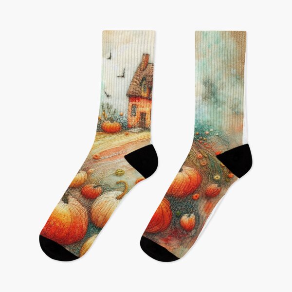 Item preview, Pumpkin Fields by Felt Art designed and sold by Beyondnote-Art.