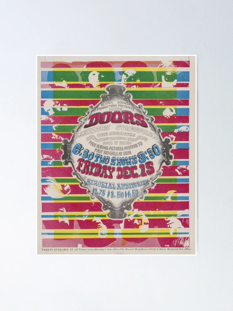 Vintage retro 1967 psychedelic concert poster