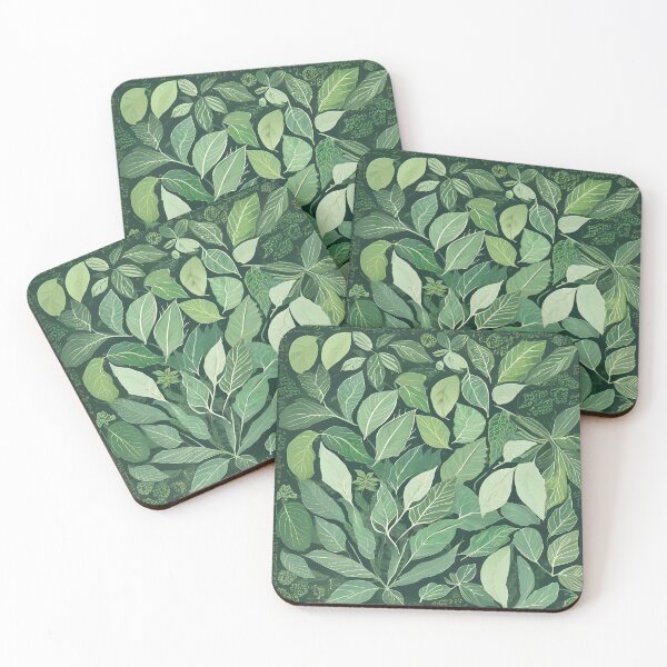 Item preview, Vintage Wild Green Leaves Print Dreamy Romantic designed and sold by stxaris.