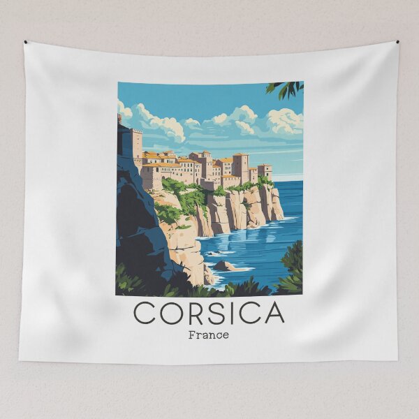 Item preview, A Vintage Illustration of Corsica - France  designed and sold by GoodOldVintage.