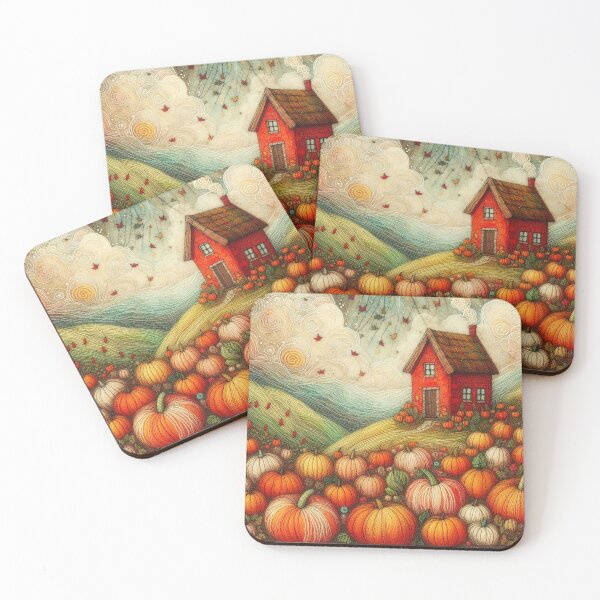 Item preview, Pumpkin Fields by Felt Art designed and sold by Beyondnote-Art.