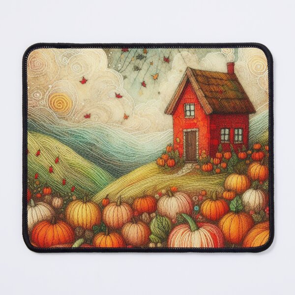 Item preview, Pumpkin Fields by Felt Art designed and sold by Beyondnote-Art.