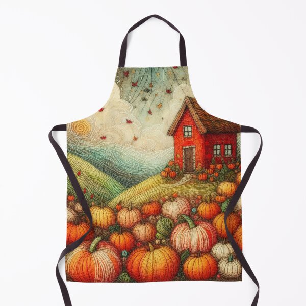 Item preview, Pumpkin Fields by Felt Art designed and sold by Beyondnote-Art.