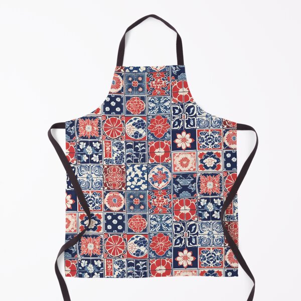 Item preview, Japanese Tiles Flower and Leaves Prints Oriental designed and sold by stxaris.