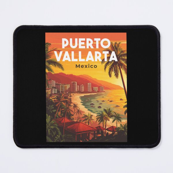 Item preview, A Vintage Illustration of Puerto Vallarta - Mexico  designed and sold by GoodOldVintage.