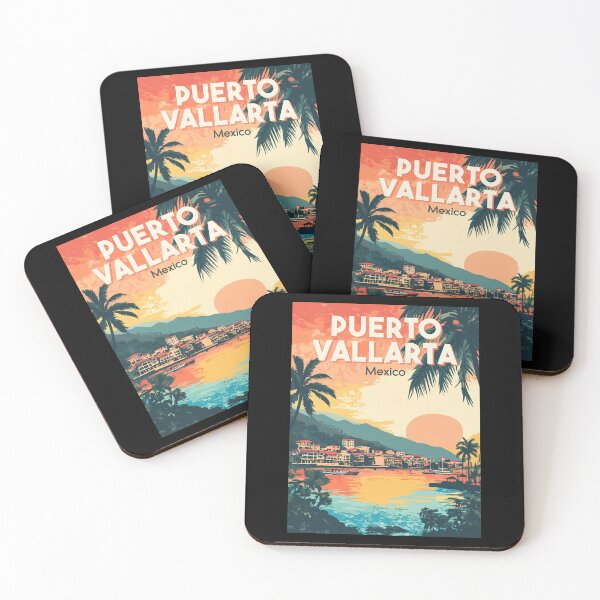Item preview, A Vintage Illustration of Puerto Vallarta - Mexico  designed and sold by GoodOldVintage.