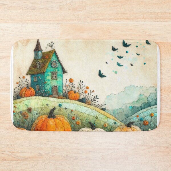 Item preview, Pumpkin Fields by Felt Art designed and sold by Beyondnote-Art.