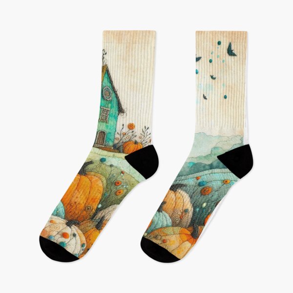 Item preview, Pumpkin Fields by Felt Art designed and sold by Beyondnote-Art.
