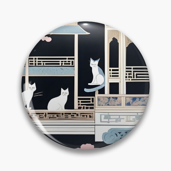 Item preview, Cat Chinoiserie designed and sold by SoniaSarkali.