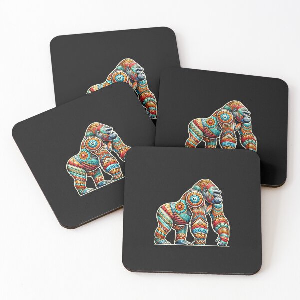 Item preview, Colorful Gorilla, Animal lover, Nature Lover designed and sold by Afrocarribe.