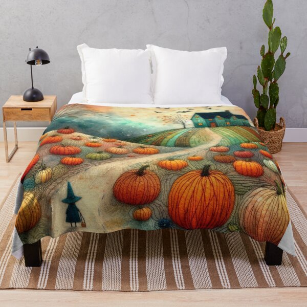 Item preview, Pumpkin Fields by Felt Art designed and sold by Beyondnote-Art.