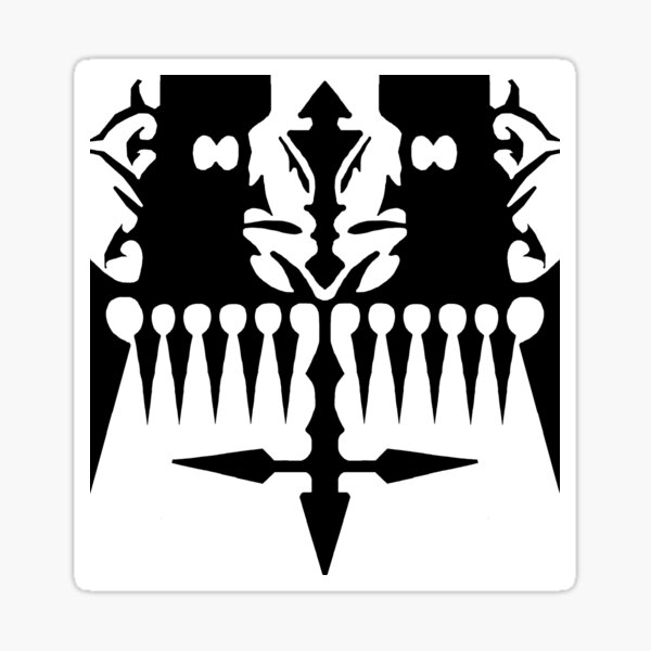 Vista previa del artículo con la obra «Patrón de forma final de Xemnas», diseñado y vendido por Brandon Kellogg.