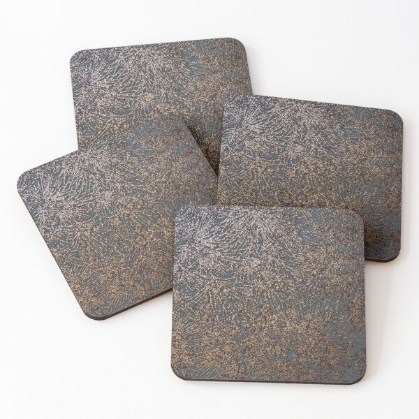 Item preview, Close up Photo of Glamorous Gold and Teal Textured Wallpaper  designed and sold by cgroenewald.