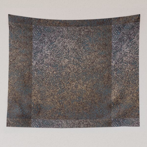 Item preview, Close up Photo of Glamorous Gold and Teal Textured Wallpaper  designed and sold by cgroenewald.