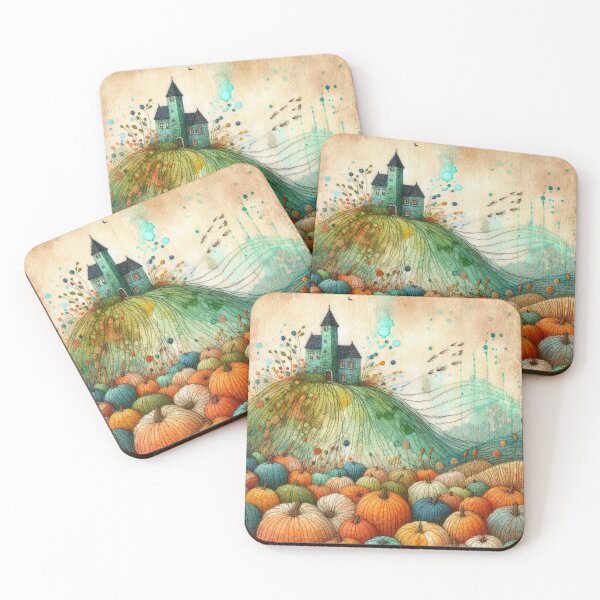 Item preview, Pumpkin Fields by Felt Art designed and sold by Beyondnote-Art.