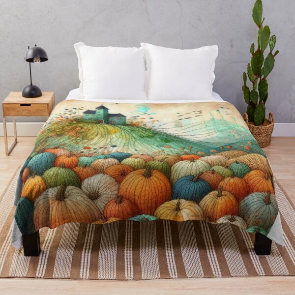 Item preview, Pumpkin Fields by Felt Art designed and sold by Beyondnote-Art.