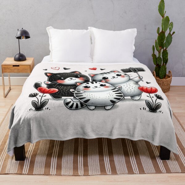 Item preview, Adorable Cats Taking a Sweet Selfie Together designed and sold by i-Xuou.
