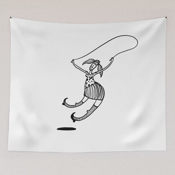 Item preview, Girl jumping rope designed and sold by VonKalt.