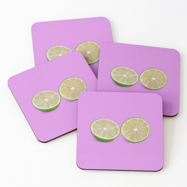 Item preview, Half limes on pink designed and sold by Photopat.