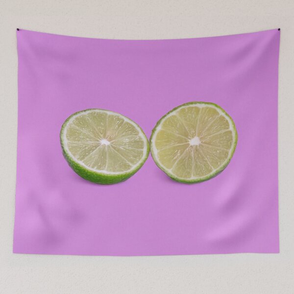 Item preview, Half limes on pink designed and sold by Photopat.