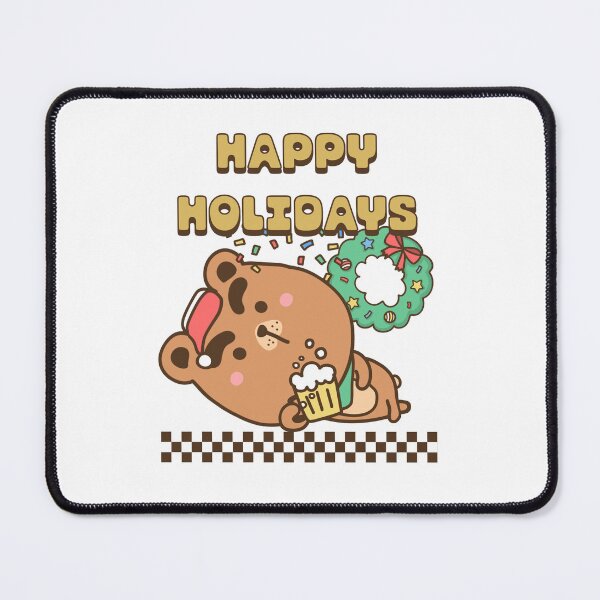 Item preview, Santa bear is Happy holidays designed and sold by JiraVibes.