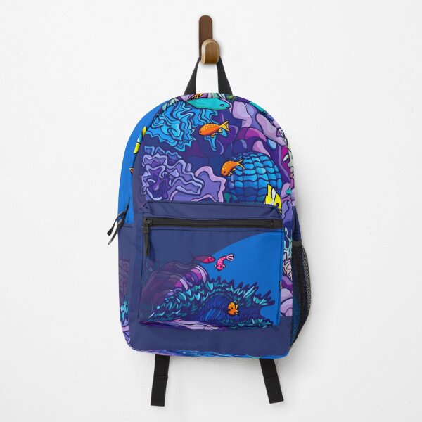Item preview, Aquarium with diverse fish and coral reefs designed and sold by alina-k-design.