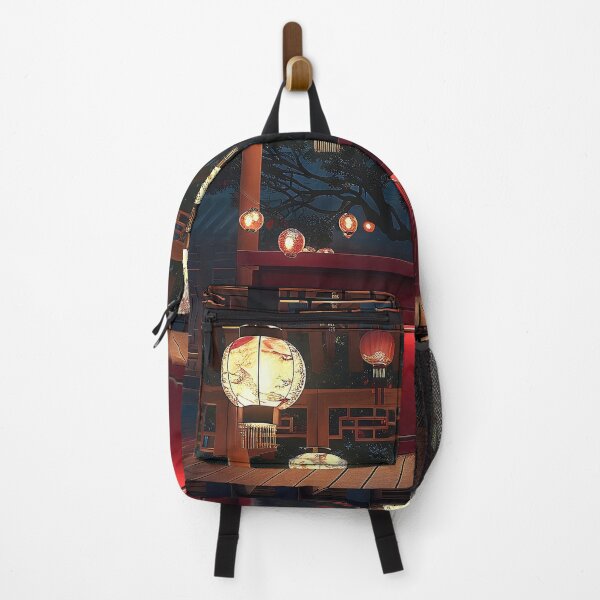Item preview, Tranquil Red Stand Bathed in Warm Glow of Traditional Chinese Lanterns. designed and sold by CheerForGoods.