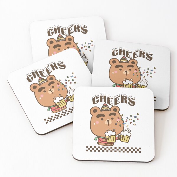 Item preview, Santa bear is Cheers Beer designed and sold by JiraVibes.
