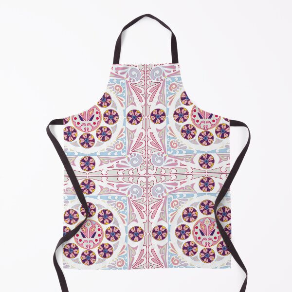 Item preview, Art Nouveau mosaic in bright Indonesian colors - pastel designed and sold by JoseYeste.