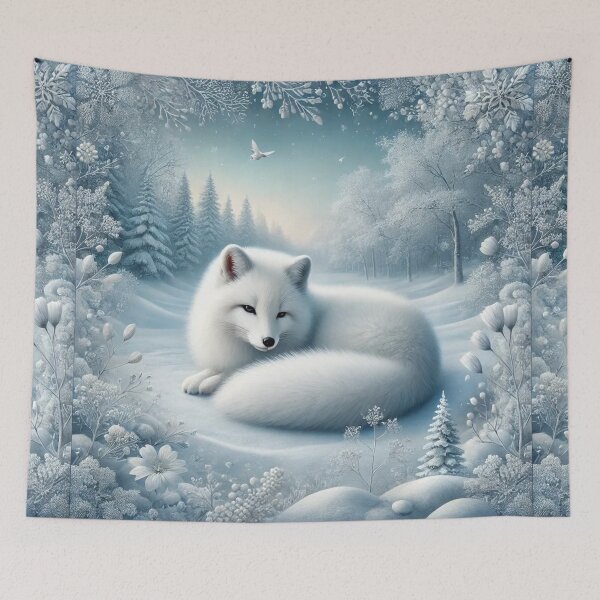 Item preview, Frozen Arctic Fox Serenity designed and sold by Meta2Physical.