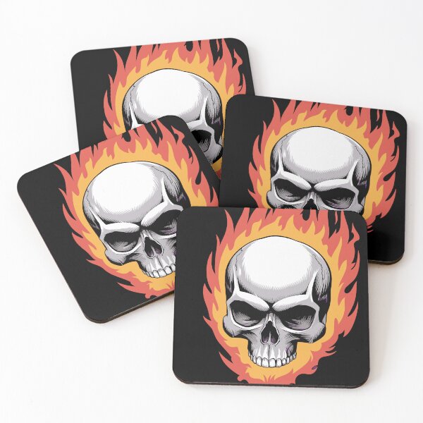 Item preview, Flaming Skull designed and sold by deathanarchy.