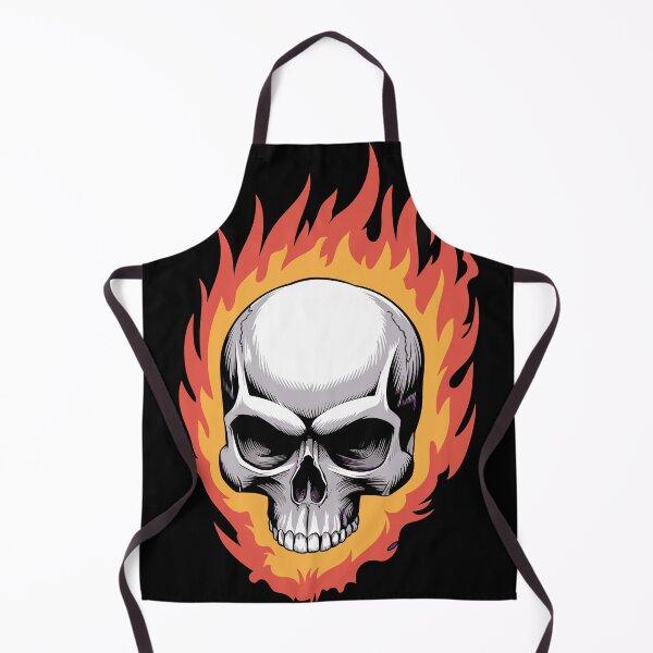 Item preview, Flaming Skull designed and sold by deathanarchy.