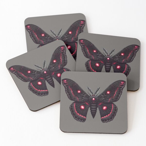 Item preview, Red Glowing Black Moth designed and sold by IskandarDesigns.