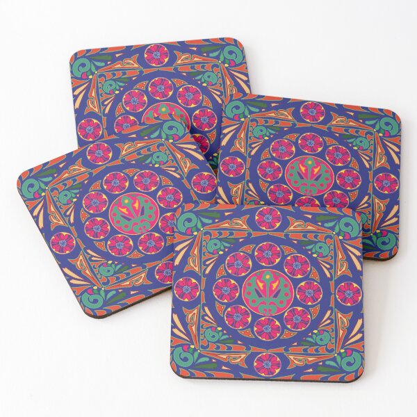 Item preview, Art Nouveau mosaic in bright Indonesian colors designed and sold by JoseYeste.
