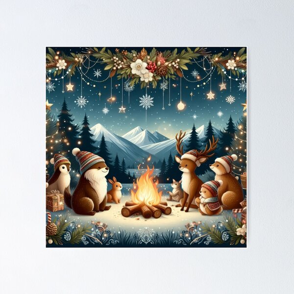 Item preview, Christmas Funny animals with decoration,Christmas animals,Christmas Funny ,Christmas art,Christmas jovial designed and sold by Expressions-Sel.