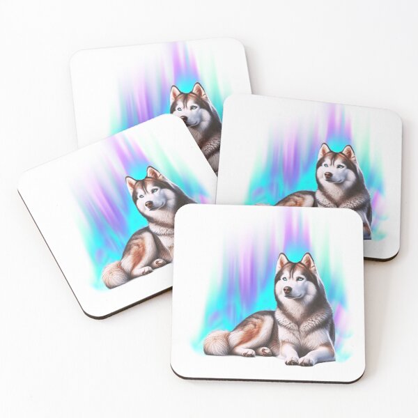 Item preview, Majestic Husky Dog With Arctic Northern Lights designed and sold by LovingPresence.