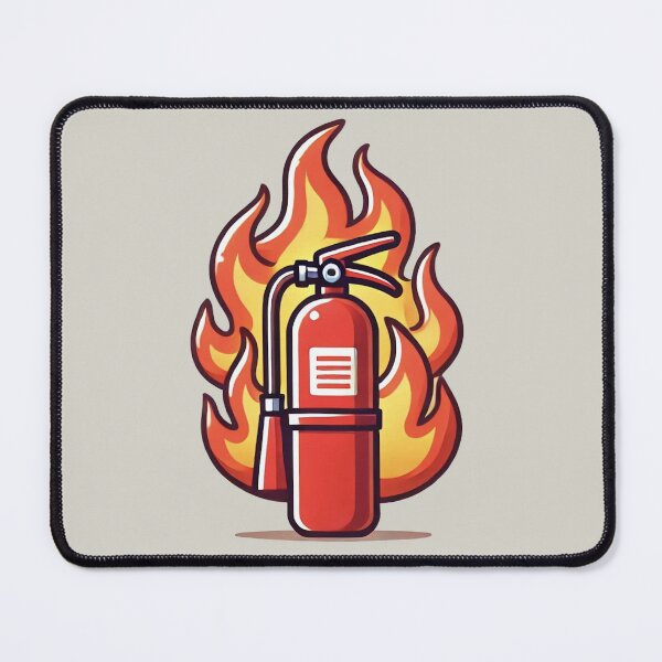 Item preview, Fire Extinguisher on Fire designed and sold by IskandarDesigns.