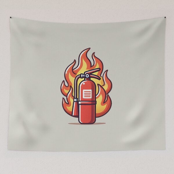 Item preview, Fire Extinguisher on Fire designed and sold by IskandarDesigns.
