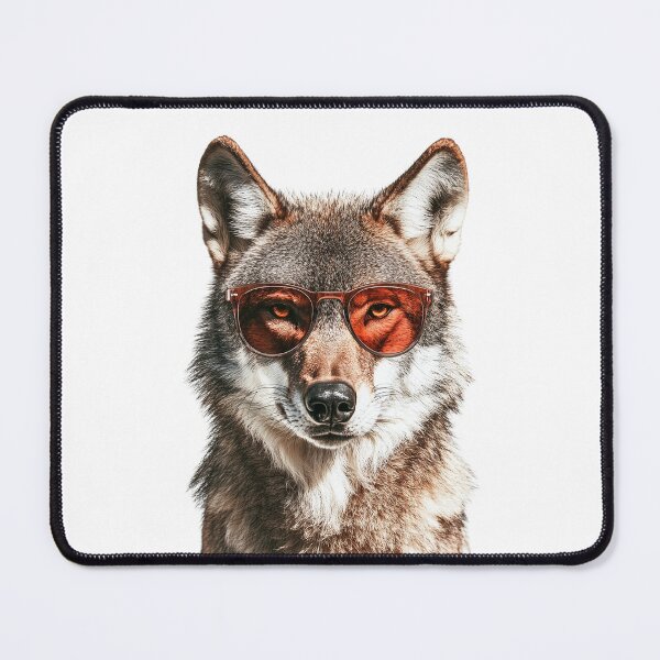 Item preview, Funny cool Wolf wearing sunglasses designed and sold by LazyOwlStore.